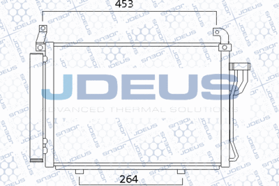 Конденсатор, кондиционер JDEUS 754M36 для HYUNDAI i10