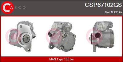 CASCO Hydraulikpumpe, Lenkung Genuine (CSP67102GS)
