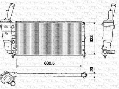 MAGNETI MARELLI Kühler, Motorkühlung