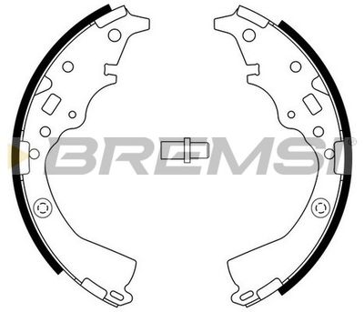 Комплект тормозных колодок BREMSI GF0956 для TOYOTA HILUX