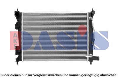 Радиатор, охлаждение двигателя AKS DASIS 560157N для HYUNDAI VELOSTER