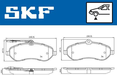 Brake Pad Set, disc brake VKBP 80048 E