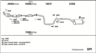 ABGASANLAGE WALKER FOK024451B