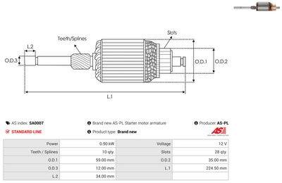 ARMATURA DEMAROR AS-PL SA0007 1