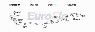 Układ wydechowy EUROFLO BM11820D1008B