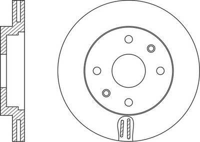 Тормозной диск FIT FR0675V для RENAULT LOGAN/STEPWAY