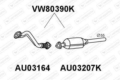 VENEPORTE VW80390K Катализатор для VW PASSAT B5 Variant (3B5)