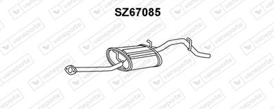 Глушитель выхлопных газов конечный VENEPORTE SZ67085 для SUZUKI ALTO