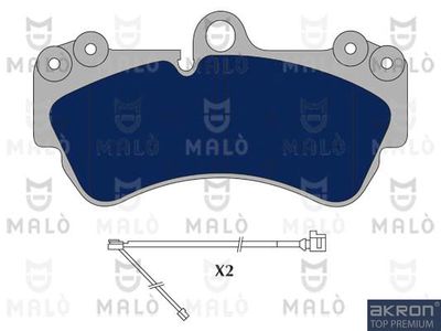 Комплект тормозных колодок, дисковый тормоз AKRON-MALÒ 1050780 для PORSCHE CAYENNE