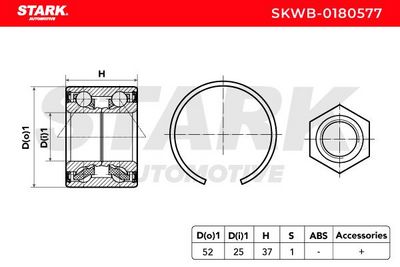 комплект колесен лагер STARK SKWB-0180577