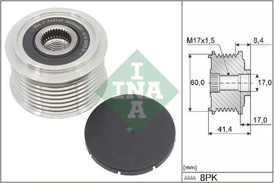 Alternator - sprzęgło jednokierunkowe SCHAEFFLER INA 535026210