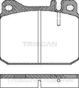 Комплект тормозных колодок, дисковый тормоз TRISCAN 8110 23222 для MERCEDES-BENZ /8