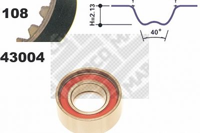 23004 MAPCO Комплект ремня ГРМ