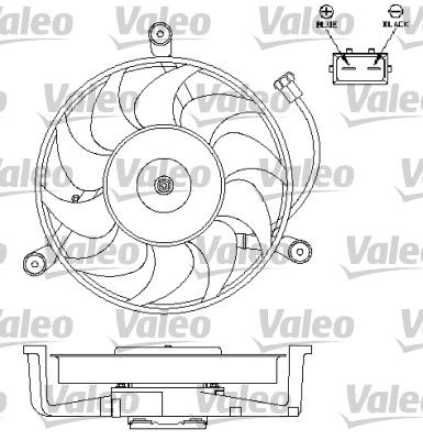 VALEO 696179 Вентилятор системи охолодження двигуна для VW (Фольксваген_)