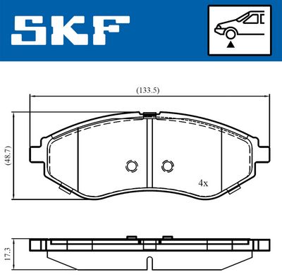 Brake Pad Set, disc brake VKBP 80475