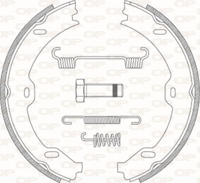 Комплект тормозных колодок OPEN PARTS BSA2190.00 для MERCEDES-BENZ SLS