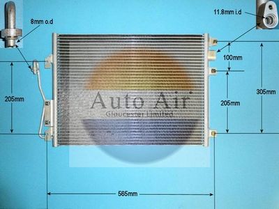 Condenser, air conditioning Auto Air Gloucester 16-1280