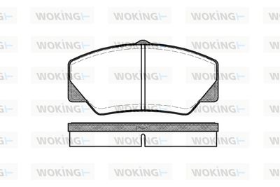 Комплект тормозных колодок, дисковый тормоз WOKING P3063.00 для FORD P100
