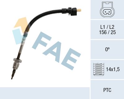 Jutiklis, išmetamųjų dujų temperatūra