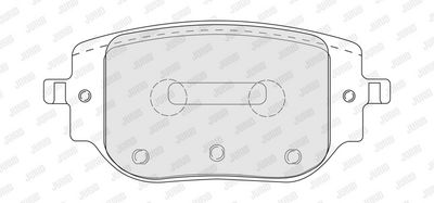 BREMSBELAGSATZ SCHEIBENBREMSE JURID 574255J 2