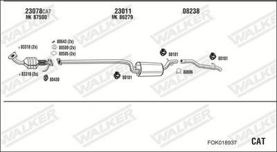 Изпускателна система WALKER FOK018937