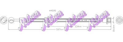KAWE H4595 Тормозной шланг  для NISSAN PRIMERA Hatchback (P11) 2.0 16V