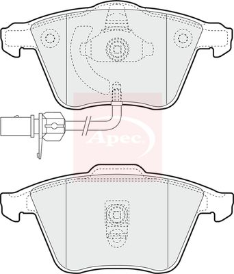 APEC Brake Pad Set, disc brake PAD1299