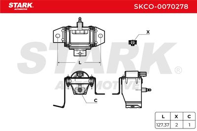 запалителна бобина STARK SKCO-0070278