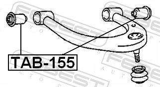 Mounting, control/trailing arm TAB-155