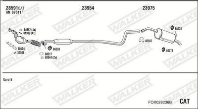 ABGASANLAGE WALKER FOK028236B