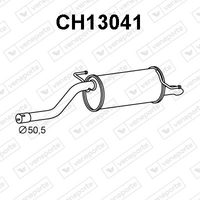 VENEPORTE CH13041 Глушитель выхлопных газов  для CHEVROLET AVEO Наклонная задняя часть (T300) 1.4