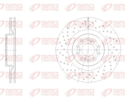 REMSA 62546.10 Тормозные диски  для HONDA CIVIC (Хонда Цивик)