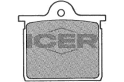комплект спирачно феродо, дискови спирачки ICER 180118