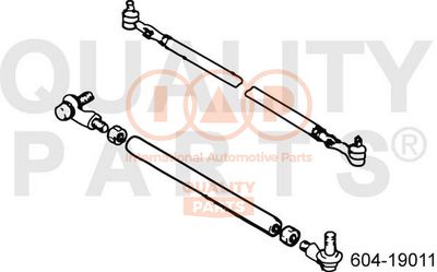 Наконечник поперечной рулевой тяги IAP QUALITY PARTS 604-19011 для ASIA MOTORS ROCSTA