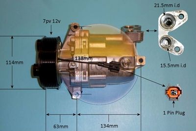 Compressor, air conditioning Auto Air Gloucester 14-1470P