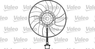 Вентилятор, охлаждение двигателя VALEO 698373 для VW BORA