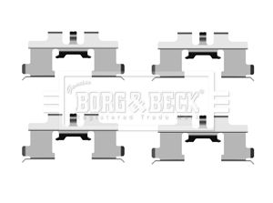 Комплектующие, колодки дискового тормоза BORG & BECK BBK1372 для MITSUBISHI i