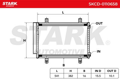 кондензатор, климатизация STARK SKCD-0110658