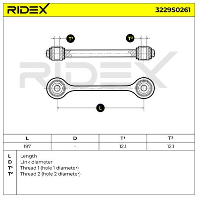 биалета RIDEX 3229S0261