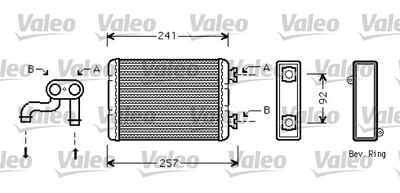 Теплообменник, отопление салона VALEO 812360 для BMW 3