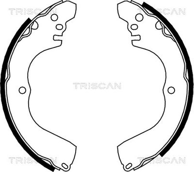 TRISCAN 8100 42017 Ремкомплект барабанных колодок  для MITSUBISHI GRANDIS (Митсубиши Грандис)