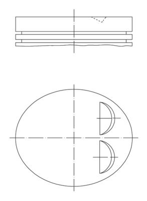 Zuiger - 0118400 - MAHLE