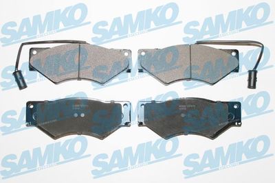 SAMKO 5SP879 Тормозные колодки и сигнализаторы для IVECO DAILY II Фургон 59-12 V (13154404, 13154411, 13154412, 13154417,...