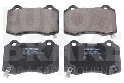 Комплект тормозных колодок, дисковый тормоз EUROBRAKE 55022266002 для TESLA MODEL X
