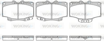 WOKING P5303.04 Тормозные колодки и сигнализаторы  для TOYOTA LAND CRUISER (_J7_) 2.4 (RJ70_, RJ73_, RJ70RV)
