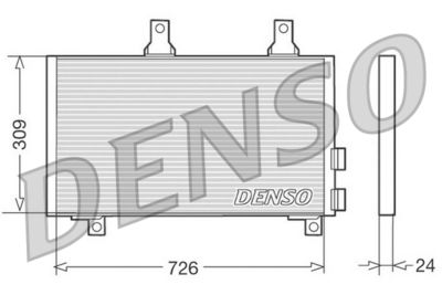 DENSO DCN11003 Радиатор кондиционера  для JAGUAR (Ягуар)