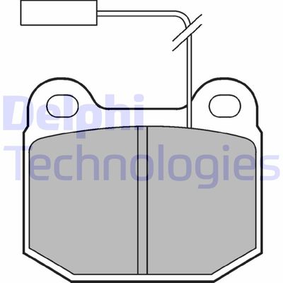 Комплект тормозных колодок, дисковый тормоз DELPHI LP712 для ALFA ROMEO RZ