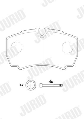 Brake Pad Set, disc brake 2912309560