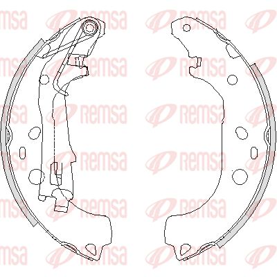 REMSA 4206.00 Ремкомплект барабанных колодок  для FIAT LINEA (Фиат Линеа)