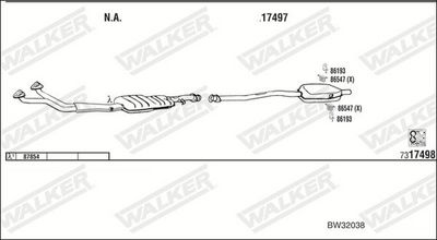 Изпускателна система WALKER BW32038